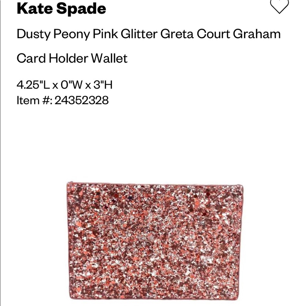 Kate Spade NWT Greta court peony cardholder - Picture 2 of 13